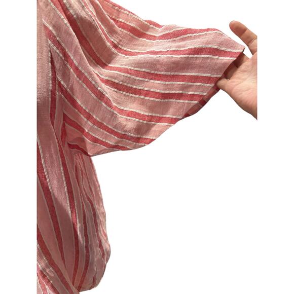 Three Graces London Prudence Striped Linen-Blend Mini Dress - Picture 6 of 6